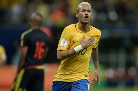 Neymar marcou o gol da vitória do Brasil contra a Colômbia
