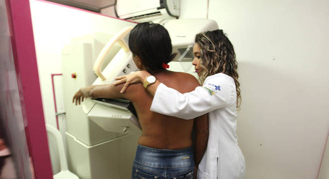 Na unidade do Rastreamento de Câncer de Mama,  as pacientes realizam a mamografia
