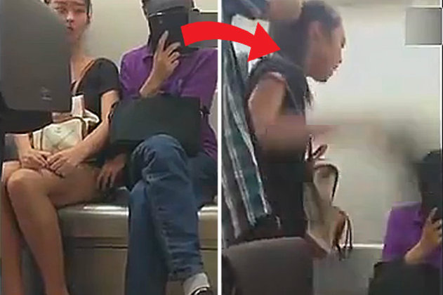 Passageiro passa a mão nas pernas de garota no metrô e toma 