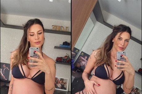 Lizi Benites está grávida de sete meses