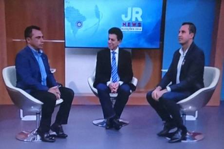 Debate entre Vaguinho (PRB) e Lauro Michels (PV) foi mediado por Heródoto Barbeiro Debate entre Vaguinho (PRB) e Lauro Michels (PV) foi mediado por Heródoto Barbeiro