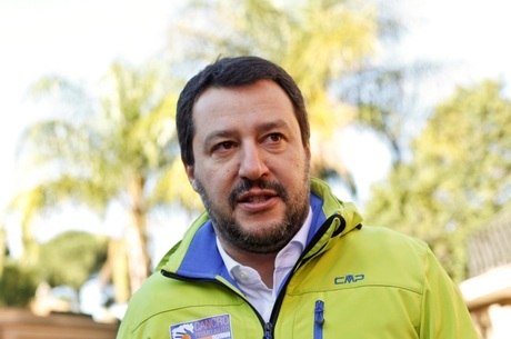 Matteo Salvini, líder do partido de extrema-direita Liga Norte, em Roma
