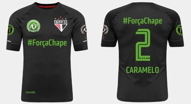 Camisa preta será a de linha do São Paulo no duelo contra o Santa Cruz
