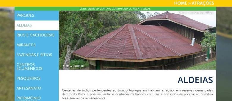 Site do Polo Ecoturismo destacava como uma das 'atrações' a visita à 'população primitiva brasileira' Site do Polo Ecoturismo destacava como uma das 'atrações' a visita à 'população primitiva brasileira'