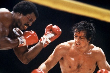 Apollo Creed e Rocky Balboa no clássico de 1976