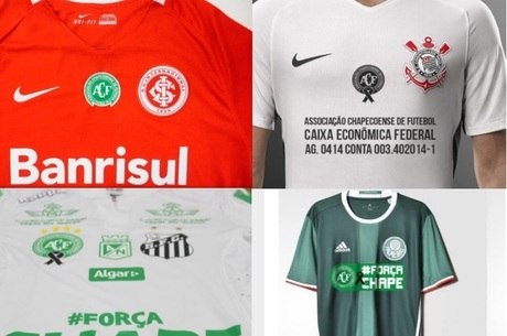Inter, Corinthians, Santos e Palmeiras: #forçachape