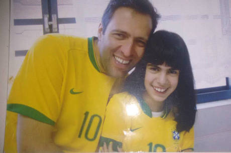 Murilo Abbas com a filha, Luana Murilo Abbas com a filha, Luana