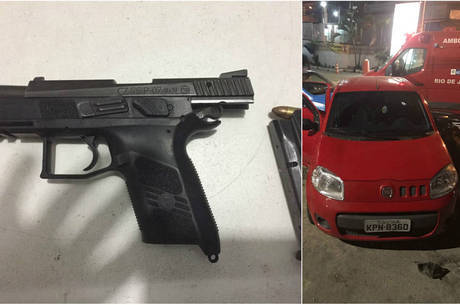 Arma e carro roubado foram apreendidos durante perseguição