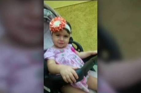 Sofia Lara, de 2 anos, foi atingida por uma bala perdida no rosto
