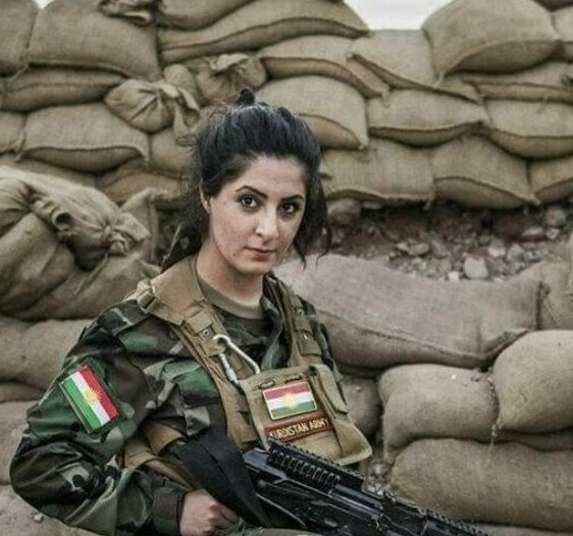 Filha de uma família ancestral curda e de combatentes peshmerga, a bela dinamarquesa disse que abandonou sua graduação em política e filosofia em 2014 para “lutar pelos direitos humanos de todas as pessoas”