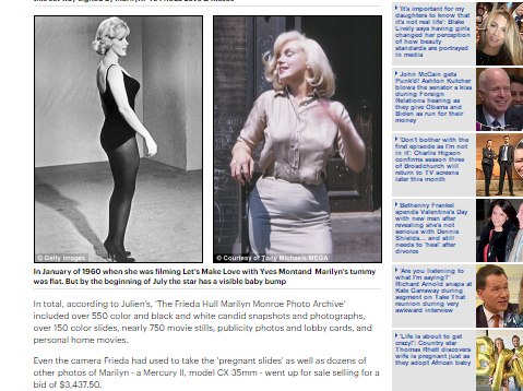 Reveladas fotos de Marilyn Monroe grávida – Observador