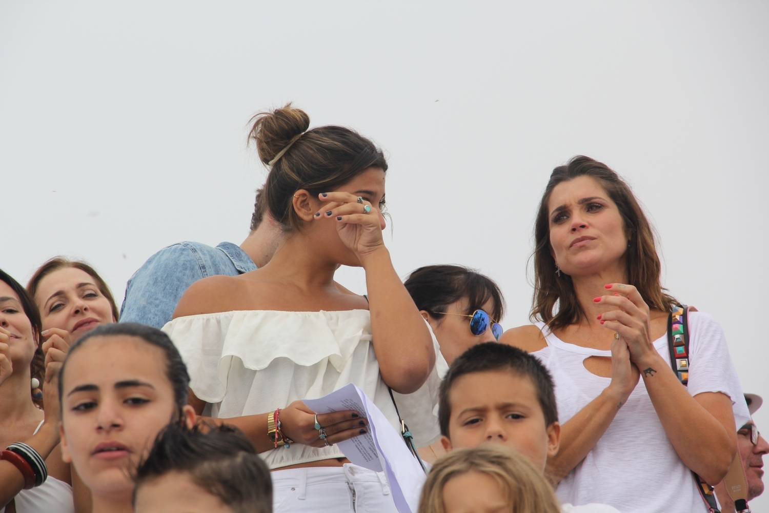 Flavia Alessandra e Giulia Costa se emocionaram Flavia Alessandra e Giulia Costa se emocionaram