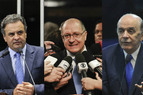 Os presidenciáveis do PSDB, Aécio Neves, José Serra e Geraldo Alckmin, foram citados