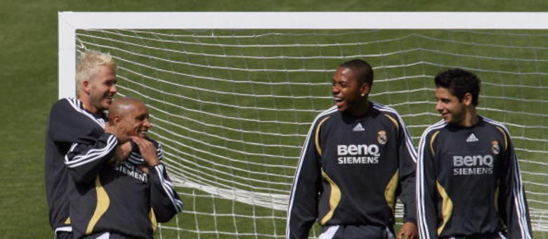 Inglês David Beckham era amigo dos brasileiros do Real Madrid e causava "ciúmes" com estrelas espanholas