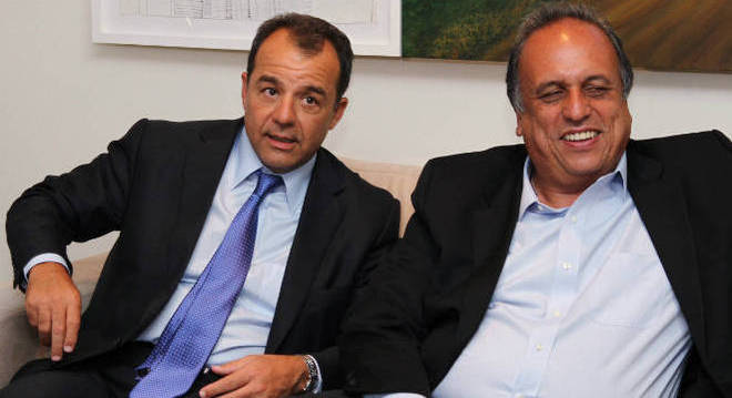 Os ex-governadores do Rio, Sérgio Cabral e Luiz Fernando Pezão