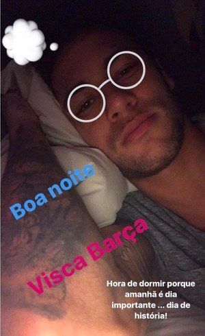 Neymar postou imagem em seu Instagram