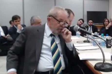 Ex-presidente Lula em interrogatório do juiz Sérgio Moro
