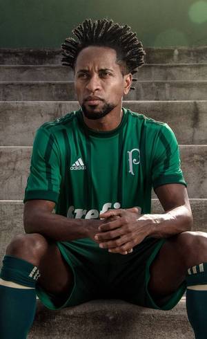 Lateral Zé Roberto já posou com a nova camisa do Palmeiras
