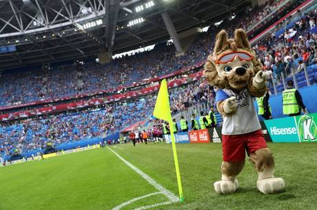 O lobinho Zabivaka é o mascote da Copa da Rússia 2018 O lobinho Zabivaka é o mascote da Copa da Rússia 2018