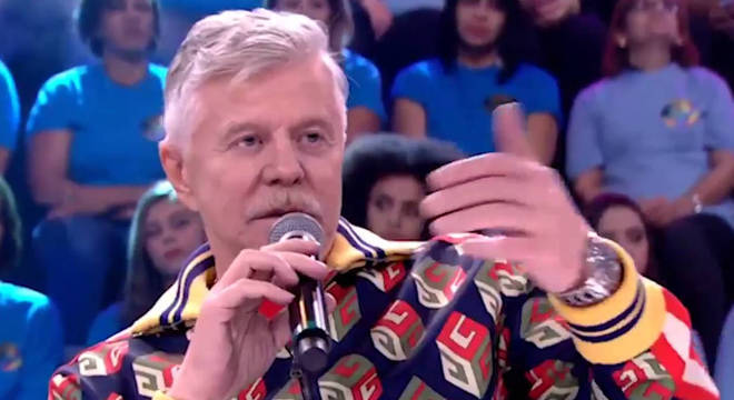 Miguel Falabella no júri do 'Domingão do Faustão'