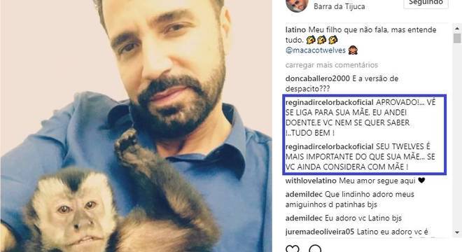 Latino leva puxão de orelha da mãe nas redes sociais