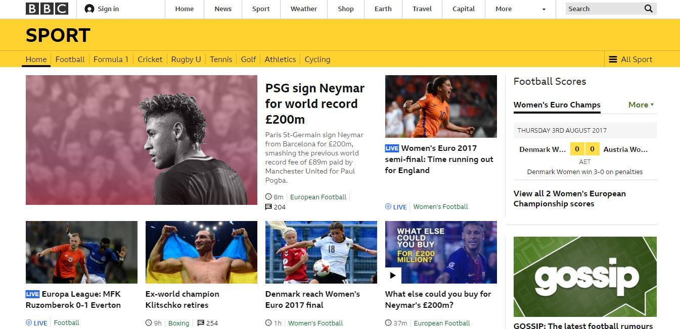 Histórico! Jornais ao redor do mundo destacam transferência recorde de Neymar e PSG - Fotos