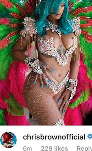 Chris Brown comenta foto de Rihanna Chris Brown comenta foto de Rihanna