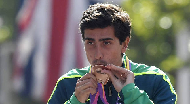 Caio Bonfim ficou com a medalha de bronze na marcha atlética
Caio Bonfim ficou com a medalha de bronze na marcha atlética