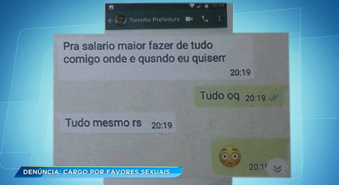 Mensagens foram anexadas na denúncia