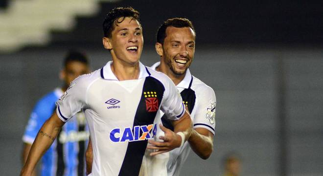 Matheus Vital marcou o gol do Vasco contra Grêmio
