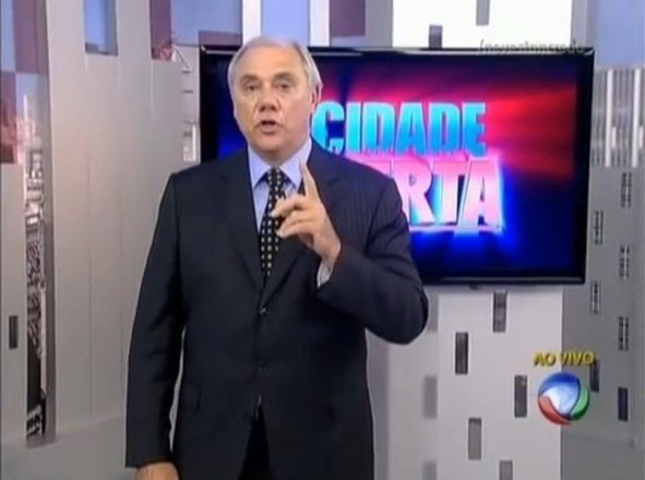 Foi em 2012 que Marcelo Rezende voltou ao
comando do Cidade Alerta 