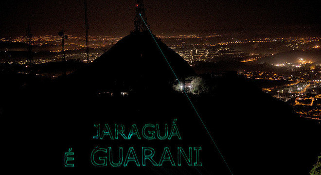 O Pico do Jaraguá permaneceu ocupado por três dias pelos indígenas