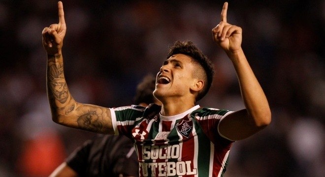 Pedro fez o gol que garantiu o Fluminense nas quartas da Sul-Americana

