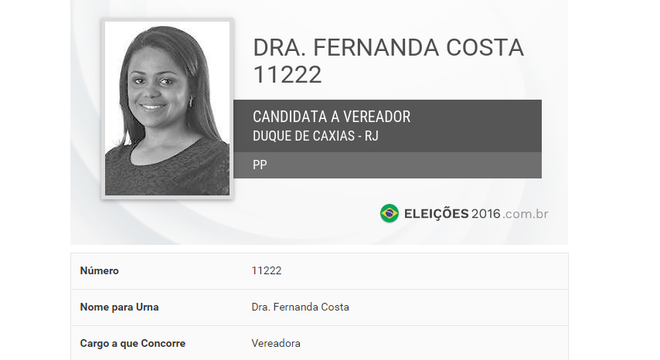 Fernanda Costa (PP) conquistou vaga de suplente nas eleições de 2016