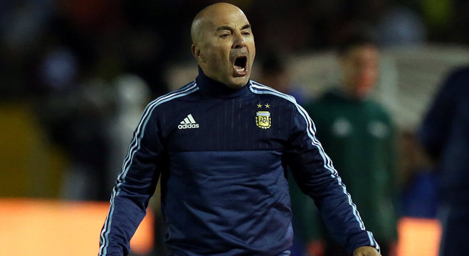 Jorge Sampaoli foi treinador da Argentina na Copa da Rússia