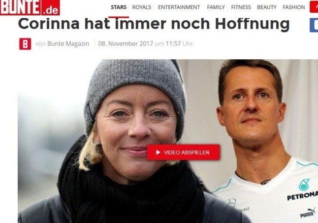 Internado em uma unidade hospitalar em sua própria casa desde setembro de 2014, o heptacampeão Michael Schumacher parece estar vencendo a dura batalha pela vida. Segundo informações do jornal alemão Bunte, Corina, mulher do ex-piloto de Fórmula 1, teria revelado a uma fonte que Schumi 'tem apresentado sinais estáveis de recuperação' EsportesR7 também no YouTube. Inscreva-se