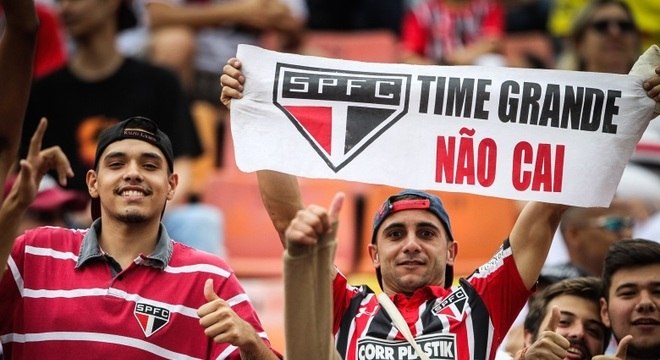 Torcida do São Paulo deu o recado e foi atendida: time não cai mais