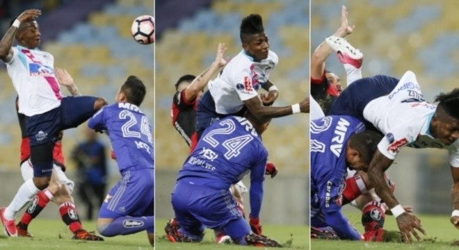 Diego Alves se lesionou em lance com o atacante González
