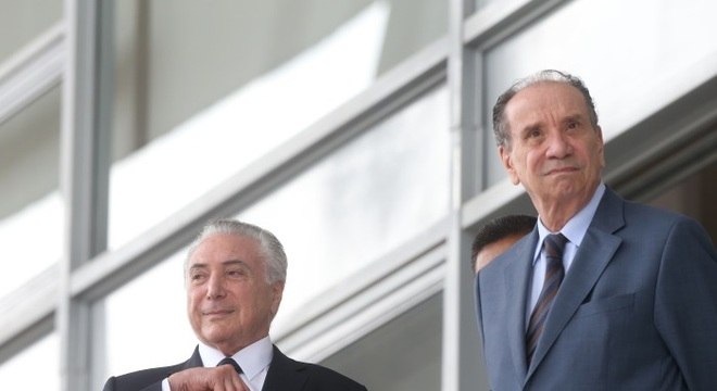 O presidente Temer e o ministro das Relações Exteriores Aloysio Nunes