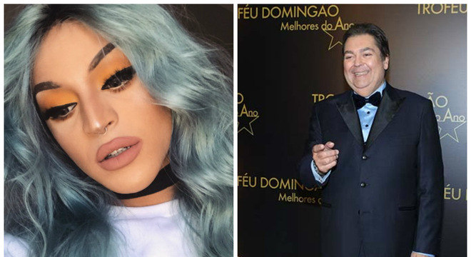 Pabllo Vittar e Fausto Silva