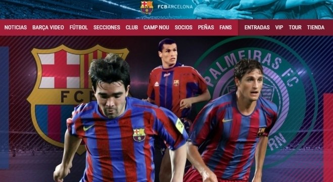 Barcelona lembra que agora são dez jogadores que atuaram nas duas equipes