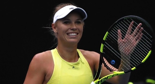 A dinamarquesa Caroline Wozniacki venceu na estreia do Aberto da Austrália