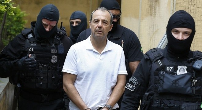 O ex-governador do Rio de Janeiro Sergio Cabral, realiza exame corpo delito no IML em Curitiba (PR)