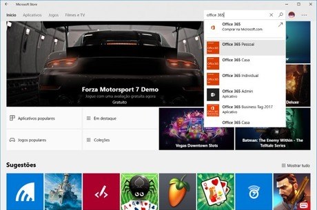 Microsoft disponibiliza o Office 365 na Microsoft Store