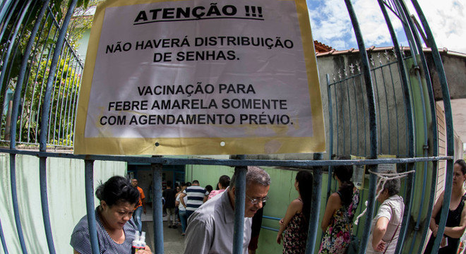 Posto de saúde em Guarulhos avisa que não há mais senhas