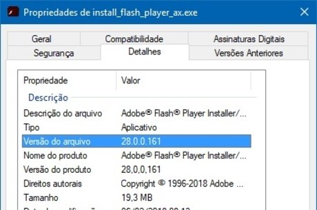 Adobe Flash Player v28.0.0.161