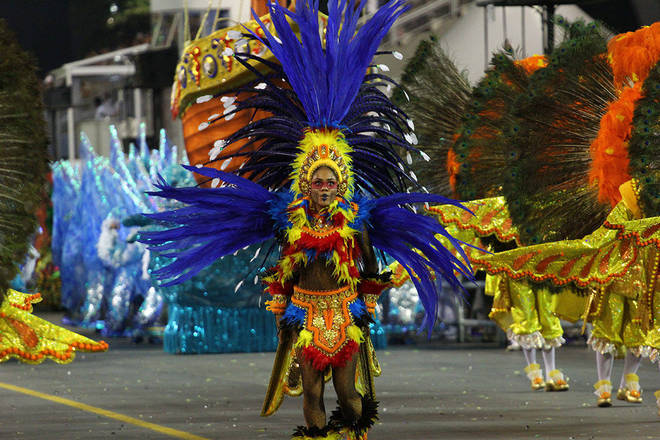 A Acadêmicos do Tatuapé foi a quarta escola a desfilar neste primeiro dia de Carnaval de São Paulo