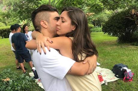 Caio assumiu o namoro nas redes sociais no início deste ano Caio assumiu o namoro nas redes sociais no início deste ano