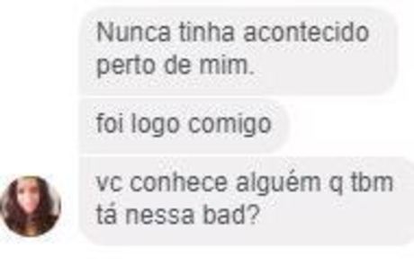 Trecho da conversa com Fabi Grossi pelo Messenger