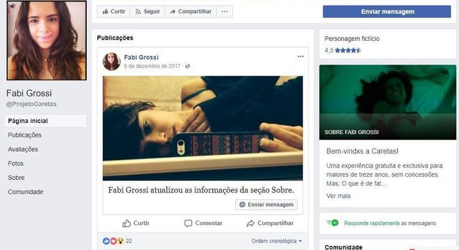 Perfil criado para conscientizar os jovens sobre pornografia de vingança